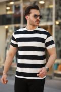 Erkek çift Renk Pamuklu örme Kumaş Kısa Kollu T-shirt resmi